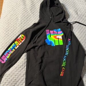 Anti Social Social Club x Undefeated Black Hoodie